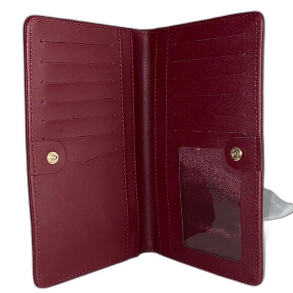 Lark & Ives - Continental - Vegan Leather - Snap Wallet - NEW! - Picture 3 of 5